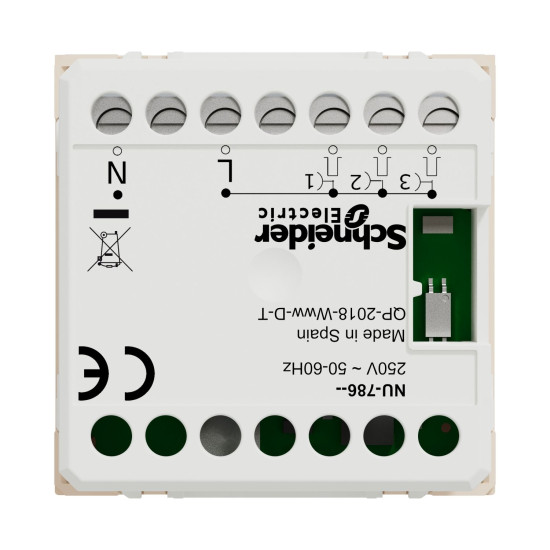Вимикач без фіксації Schneider Electric Unica New NU378644 2м бежева
