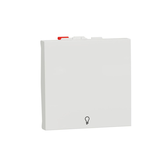 Кнопка вимикача Schneider Electric Unica New NU320618L з символом 10А 2м біла