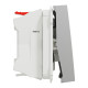 Кнопка вимикача Schneider Electric Unica New NU320630N з підсвіткою 10А 2м алюміній