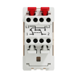 Перехресний вимикач Schneider Electric Unica New NU310544 1-клавішний 10А 1м бежевий