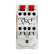 Перехресний вимикач Schneider Electric Unica New NU310544 1-клавішний 10А 1м бежевий