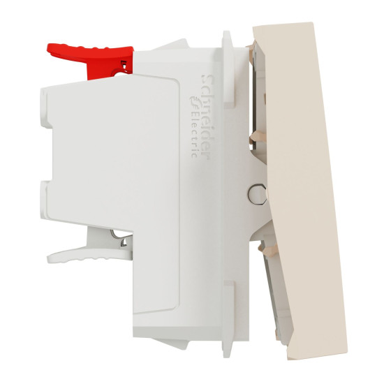 Перехресний вимикач Schneider Electric Unica New NU320544 1-клавішний 10А 2м бежевий