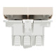 Вимикач Schneider Electric Unica New NU321344 2-клавішний 10А 2м бежевий