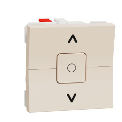 Вимикач для жалюзі Schneider Electric Unica New NU320844 2-х клавішний 6А 2м бежева