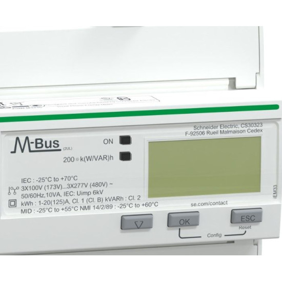 Багатотарифний електролічильник Schneider Electric A9MEM3335 125А M-BUS