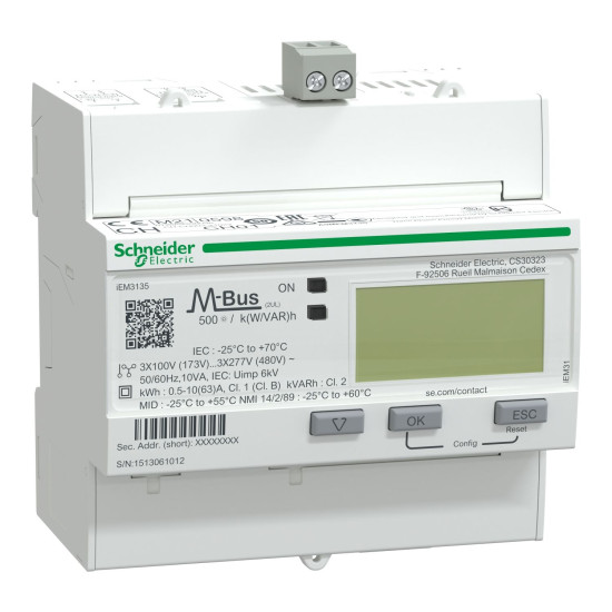 Багатотарифний електролічильник Schneider Electric A9MEM3135 63А M-BUS