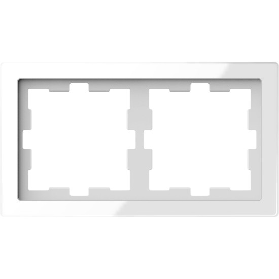 Двомісна рамка Schneider Electric D-Life MTN4020-6520 білий кристал