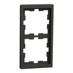 Двомісна рамка Schneider Electric D-Life MTN4020-6534 антрацит