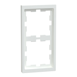 Двомісна рамка Schneider Electric D-Life MTN4020-6535 білий лотос