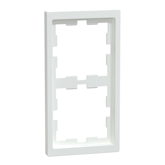 Двомісна рамка Schneider Electric D-Life MTN4020-6535 білий лотос