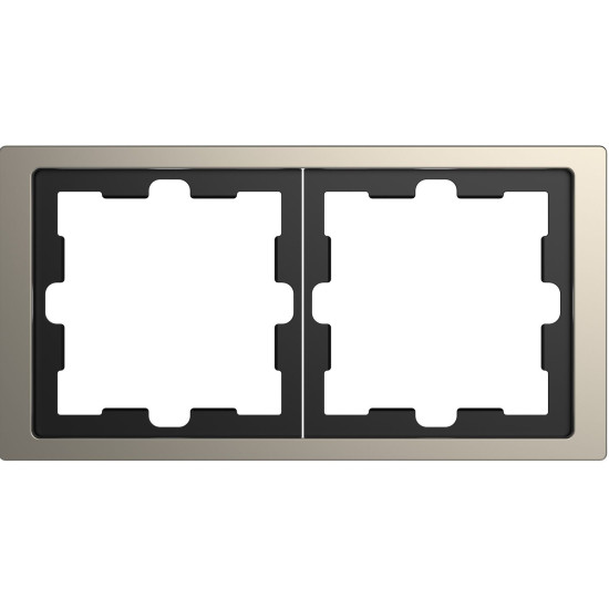 Двомісна рамка Schneider Electric D-Life MTN4020-6550 нікель