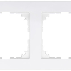 Двомісна рамка Schneider Electric M-PURE MTN4020-3619 полярно-біла