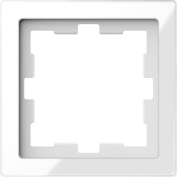 Одномісна рамка Schneider Electric D-Life MTN4010-6520 білий кристал