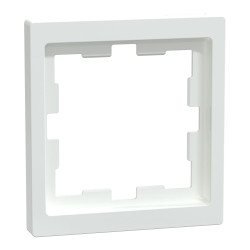 Одномісна рамка Schneider Electric D-Life MTN4010-6535 білий лотос