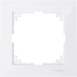 Одномісна рамка Schneider Electric M-PURE MTN4010-3619 полярно-біла