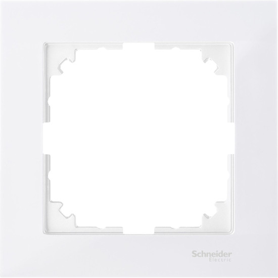 Одномісна рамка Schneider Electric M-PURE MTN4010-3619 полярно-біла
