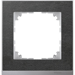 Одномісна рамка Schneider Electric M-PURE MTN4010-3669 камінь/алюміній