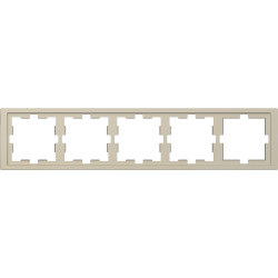 П''ятимісна рамка Schneider Electric D-Life MTN4050-6533 сахара