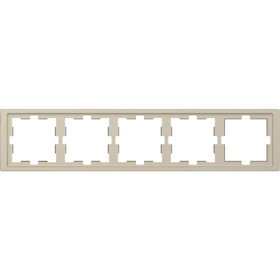 П''ятимісна рамка Schneider Electric D-Life MTN4050-6533 сахара