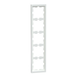 П''ятимісна рамка Schneider Electric D-Life MTN4050-6535 білий лотос