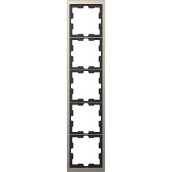 П''ятимісна рамка Schneider Electric D-Life MTN4050-6550 нікель