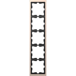 П''ятимісна рамка Schneider Electric D-Life MTN4050-6551 шампань