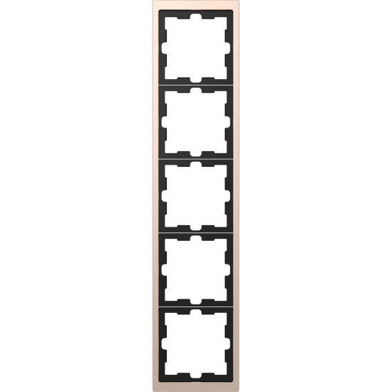 П''ятимісна рамка Schneider Electric D-Life MTN4050-6551 шампань
