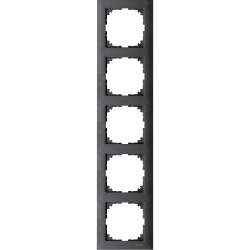 П''ятимісна рамка Schneider Electric M-PURE MTN4050-3614 антрацит