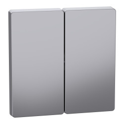 Подвійна клавіша Schneider Electric D-Life MTN3400-6036 нержавіюча сталь