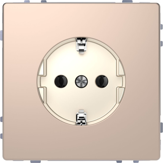 Розетка з з/к Schneider Electric D-Life MTN2301-6051 шампань