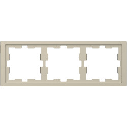 Трьомісна рамка Schneider Electric D-Life MTN4030-6533 сахара