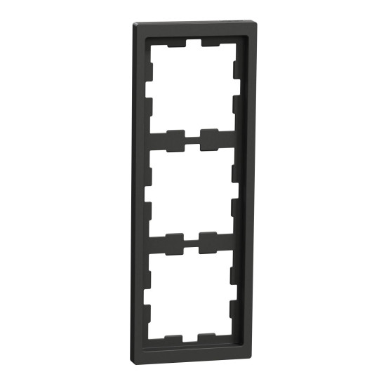 Трьомісна рамка Schneider Electric D-Life MTN4030-6534 антрацит