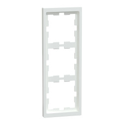 Трьомісна рамка Schneider Electric D-Life MTN4030-6535 білий лотос