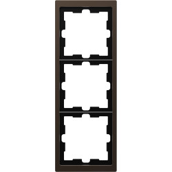 Трьомісна рамка Schneider Electric D-Life MTN4030-6552 мокко