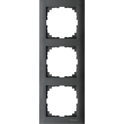 Трьохмісна рамка Schneider Electric M-PURE MTN4030-3614 антрацит