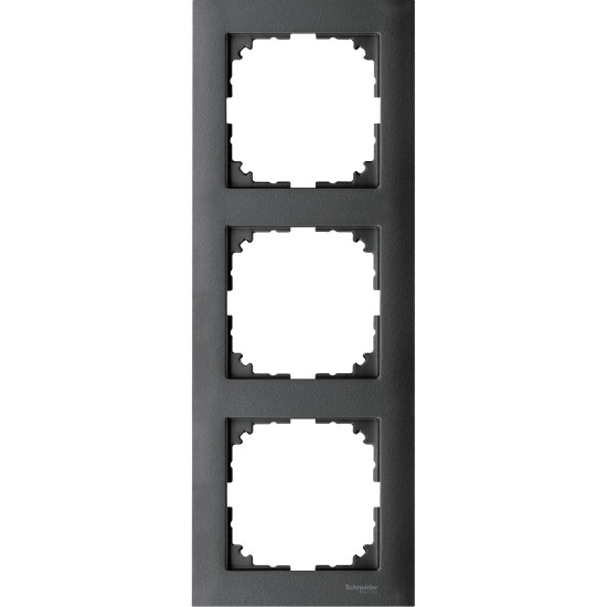 Трьохмісна рамка Schneider Electric M-PURE MTN4030-3614 антрацит