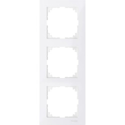 Трьохмісна рамка Schneider Electric M-PURE MTN4030-3619 полярно-біла