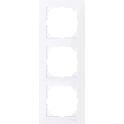 Трьохмісна рамка Schneider Electric M-PURE MTN4030-3625 активно-білий
