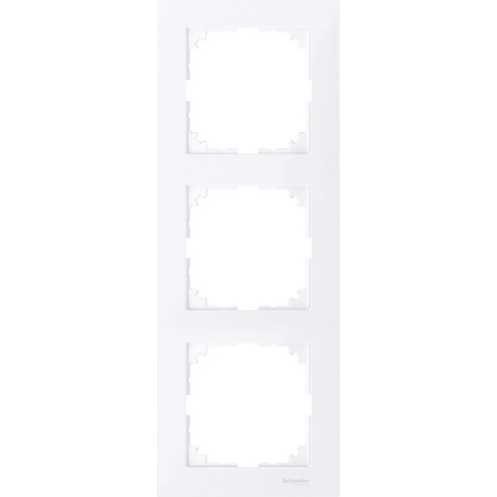 Трьохмісна рамка Schneider Electric M-PURE MTN4030-3625 активно-білий