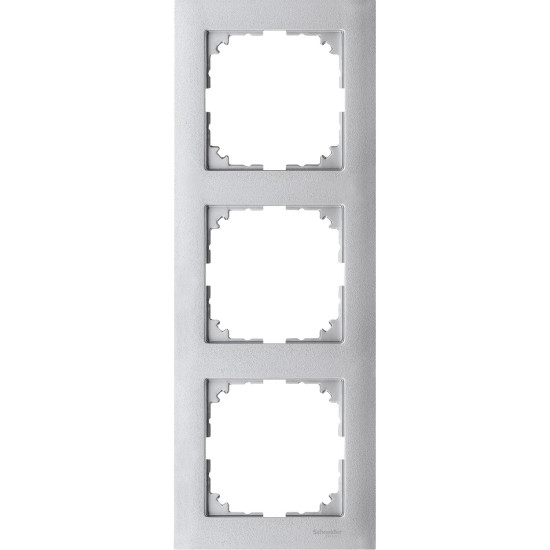 Трьохмісна рамка Schneider Electric M-PURE MTN4030-3660 алюміній
