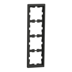 Чотирьохмісна рамка Schneider Electric D-Life MTN4040-6534 антрацит