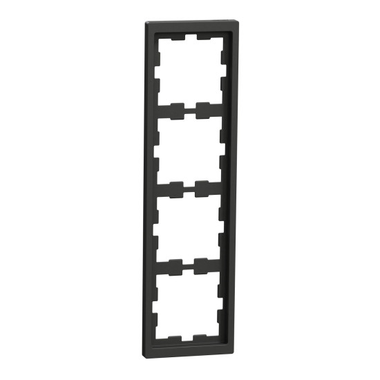 Чотирьохмісна рамка Schneider Electric D-Life MTN4040-6534 антрацит