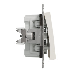 Вимикач одноклавішний Schneider Electric Asfora без рамки кремовий (EPH0170123)