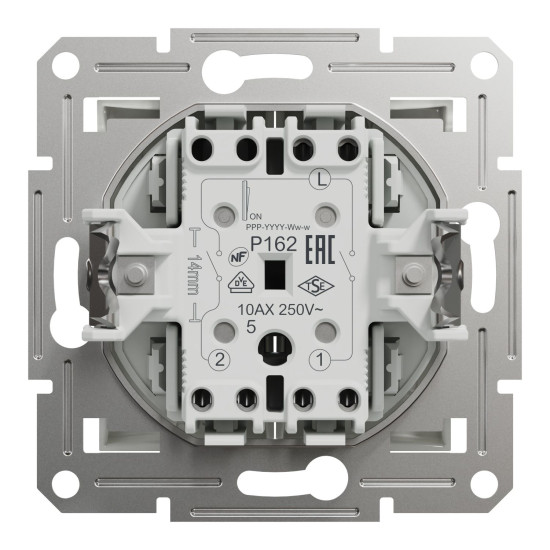 Вимикач двоклавішний Schneider Electric Asfora без рамки білий (EPH0370121)