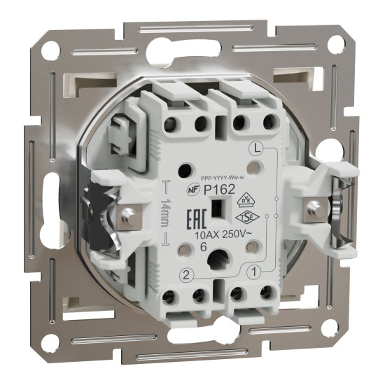Прохідний перемикач Schneider Electric Asfora без рамки кремовий (EPH0470123)