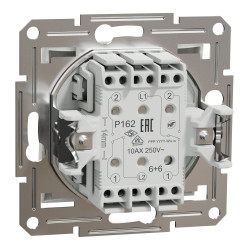 Перемикач двоклавішний Schneider Electric Asfora без рамки білий (EPH0670121)