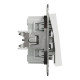 Вимикач кнопковий Schneider Electric Asfora без рамки білий (EPH0770121)