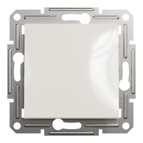 Вимикач кнопковий Schneider Electric Asfora без рамки кремовий (EPH0770123)