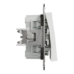 Вимикач кнопковий двоклавішний Schneider Electric Asfora без рамки білий (EPH1170121)