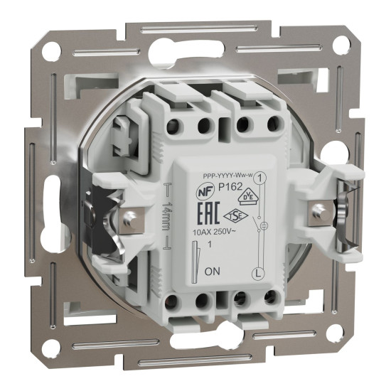 Вимикач однополюсний з підсвіткою Schneider Electric Asfora без рамки білий (EPH1470121)